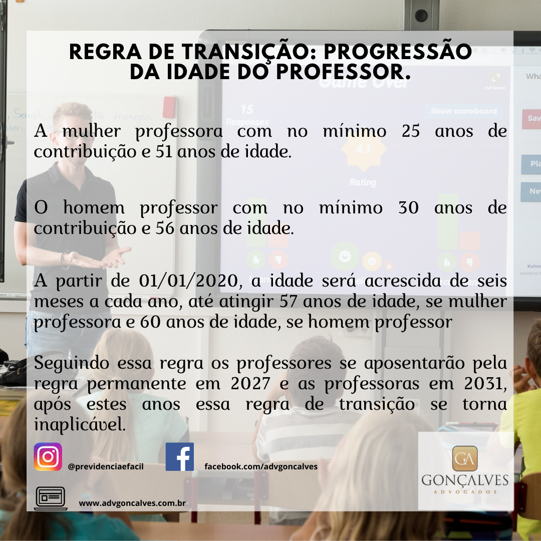 Regra de Transição dos Professores 2023